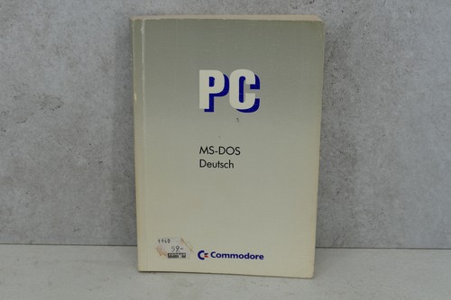 Commodore dos buch - pc, ms-dos