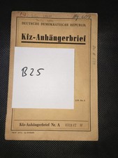 DDR Kfz Brief Anhänger