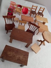 Puppenmöbel Konvolut Tische,Stühle,  Puppenhaus, Puppenstuben Vintage 