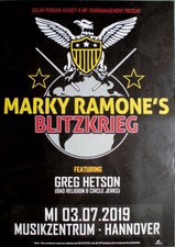 BLITZKRIEG - RAMONES - 2019 - Concert - Marky Ramones - Poster - Hannover