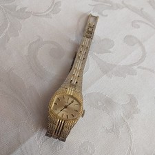 Alte Armbanduhr mit Handaufzug: Tempic 17-Jewels  Shockproof, Gebraucht gold pl.