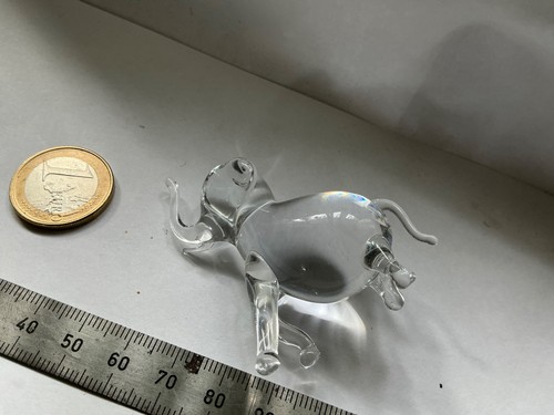 Glasfigur elefant stoßzahn - glasfigur,,