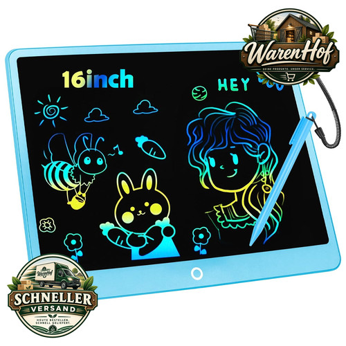 Lcd schreibtafel zoll bunt - schreibtafel, 16
