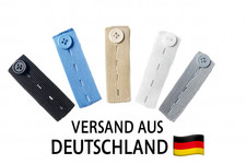 5x in verschiedenen Farben Hosenbund-Erweiterung verstellbar Knopfverlängerung