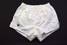Erima Short Hose Pant Vintage Oldschool 80er Nylon Shiny Glanz White Weiß NEU 3