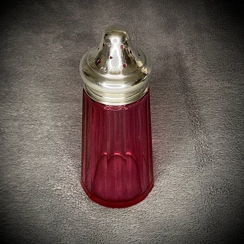 Cranberry glas zuckerstreuer - glas,