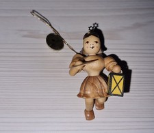 Engel Blank Schwebeengel SCHUTZENGEL LATERNE BRIEF wie NEU + OVP- Erzgebirge