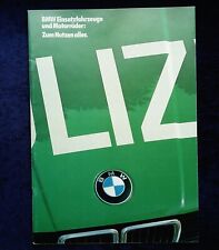 BMW 316, 318i, 320i, 323i, 518, 520i, 525e, 524td  Polizei Prospekt 30 Seiten