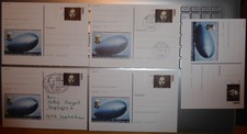 5 Sonderpostkarten Messe Sindelfingen 1995 Zeppelin,  gut erhalten, siehe Foto.