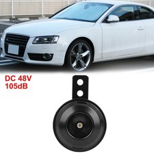 DC 48V 105dB Motorrad Hupe Horn Sicherheit Warn Lautsprecher Schwarz