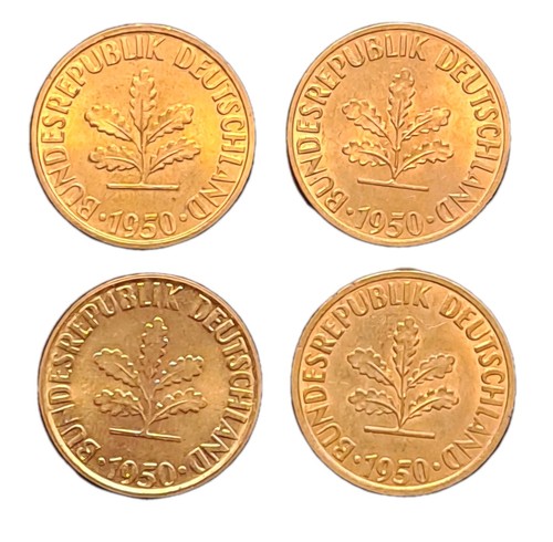 Pfennig 1950 g j - pfennig, d-f-g-j