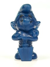 Peyo Einfarbige Schlümpfe Faulenzer 20043 dunkel NACHTBLAU  Pitufos Puffi - RARR