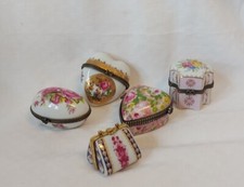 Porzellan 5x Pillendosen