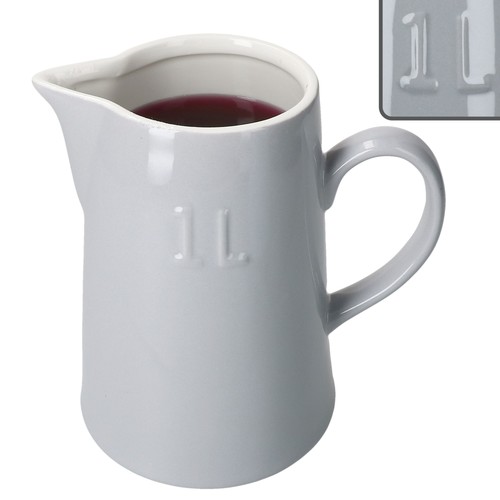 Krug emilia grau steingut - emilia,