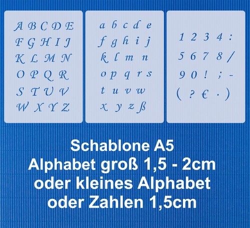 Schablonen buchstaben - nr.39,