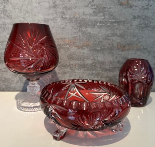 Bleikristall vase schale - bleikristall, vase,
