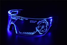 Cyberpunk Brille LED Tron