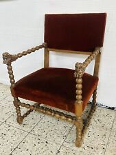 Originaler antiker Holländischer Herren Stuhl - Sessel um 1890 Thron Gedrechselt