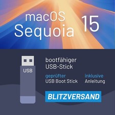 macOS 15 Sequoia Mac OS Bootstick 32GB USB - Installer -Update - Blitzversand