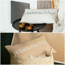 Kissenhülle Winterschlaf nuss