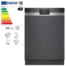 Siemens iQ300 Teilintegrierter Geschirrspüler 60 cm Gebürsteter Stahl SN53ES22AE