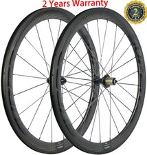 700C 50mm Laufrader Rennrad Laufradsatz 23mm Breite Drahtreifen Zyklus 12k Matte