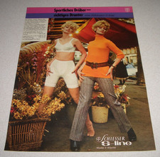 Jahr 1969 orig. Reklame Werbung Mieder Dessous Schiesser S-line Miederhose BH 2.