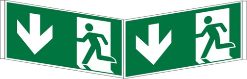 Rettungszeichen winkelschild - rettungszeichen,