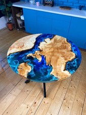 Runde blaue Epoxidharz