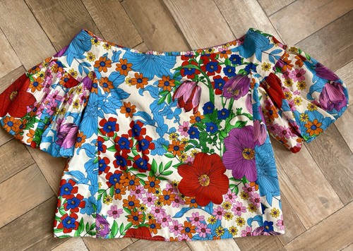 Bluse boho 70er - gr., 42,