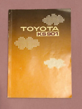 Handbuch Toyota Strickmaschine KS 901