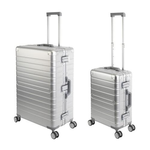 Aluminium trolley set - aluminium,