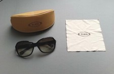 Orginal  Tod 's - Damen -  Sonnenbrille - schwarz - mit Tuch und Etui