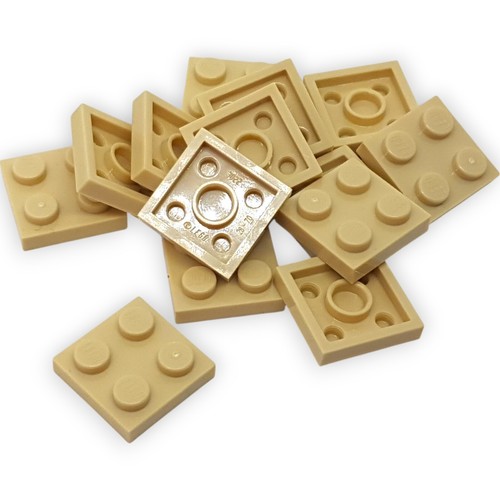 Lego platte 2x2 beige tan - platte, 14x