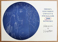 Womacka, Walter (1925 Böhmen-2010 Berlin) „Akt mit Blumen im Haar+Friedenstaube"