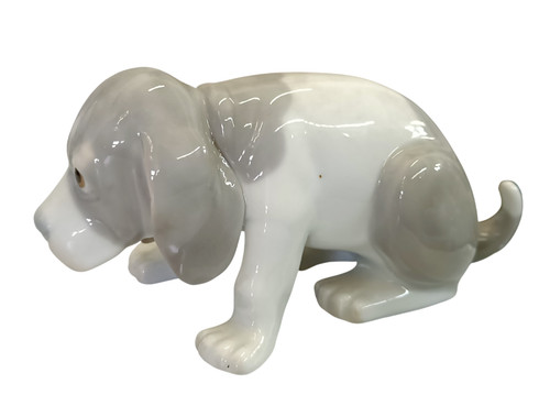 Vintage basset beagle keramik - beagle,