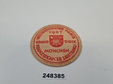 Untersetzer Weltausstellung Paris 1937 Grand Prix/München/Franziskaner #248385