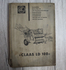 Original Claas Ersatzteilliste Hochdruckpresse LD 100