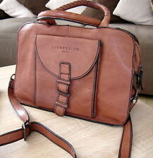 LIEBESKIND BERLIN,rehbraune Damentasche,Handtasche, mit geflochtenem Henkel NEU 