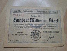 Notgeld 100 millionen mark - notgeld,