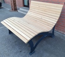 2 Personen Sonnenliege Waldsofa Relaxliege Wellenliege Gartenliege