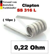 10 x  CLAPTON SS316 L Coils