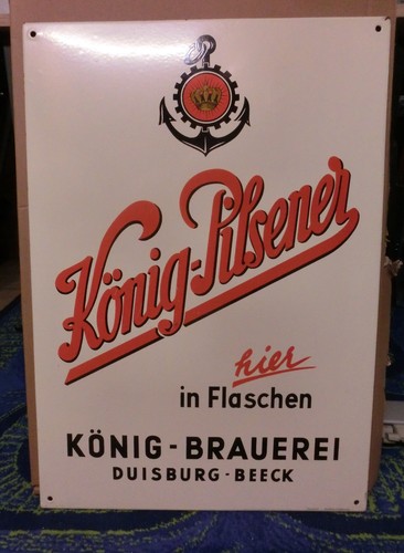 Blech werbe schild könig - schild,