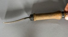 Stechbeitel, Schnitzeisen, 16mm breite Schneide, längs gebogen, Guss-Stahl