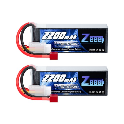 Zeee 2200mah 3s lipo - 2x, 11.1v