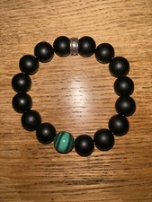 Thomas Sabo Armband, Obsidan, Perlen