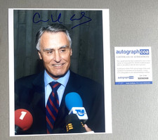 ANIBAL CAVACO SILVA Staatspräsident Portugal In-person signed Foto 20x25  ACOA