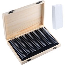Münzsammelbox Holz 100 Stück