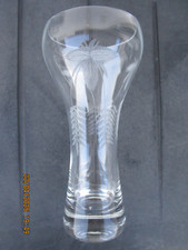 Altes dickes 0,5 L Bierglas Weizenglas Weißbierglas geschliffen siehe Fotos (a )