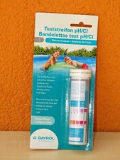 Bayrol 25 Teststreifen Chlor + pH-Wert  Art. Nr. 288028 MHD 7/20 abgelaufen